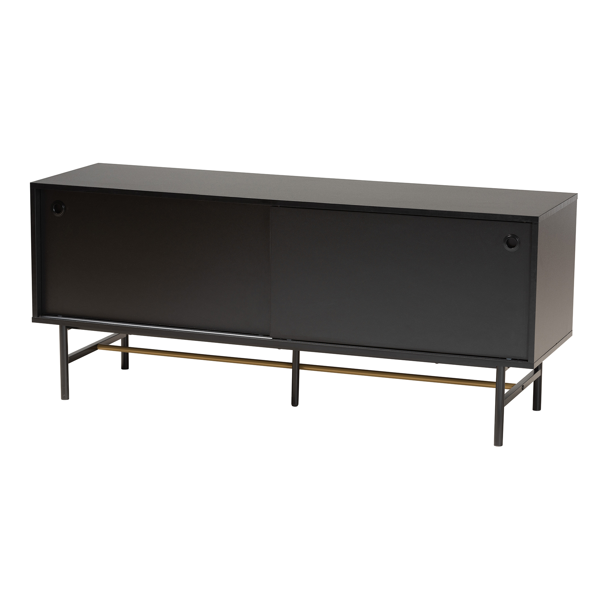 Baxton studio armstrong dark deals brown modern tv stand